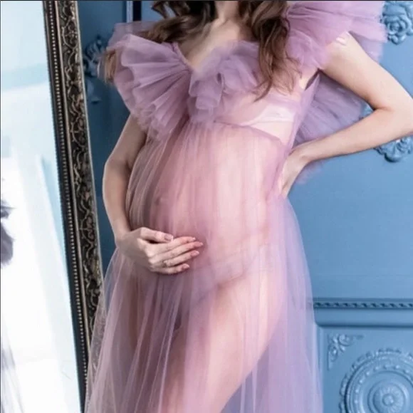 Maternity tulle dress - Picture 2 of 4